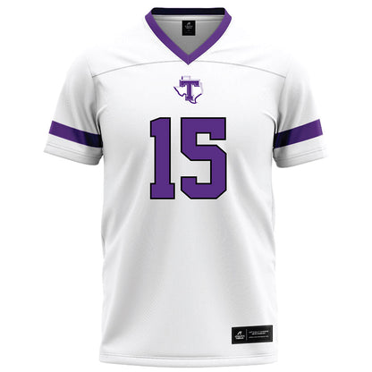 Tarleton State - NCAA Football : Cardea Collier - White Football Jersey-0