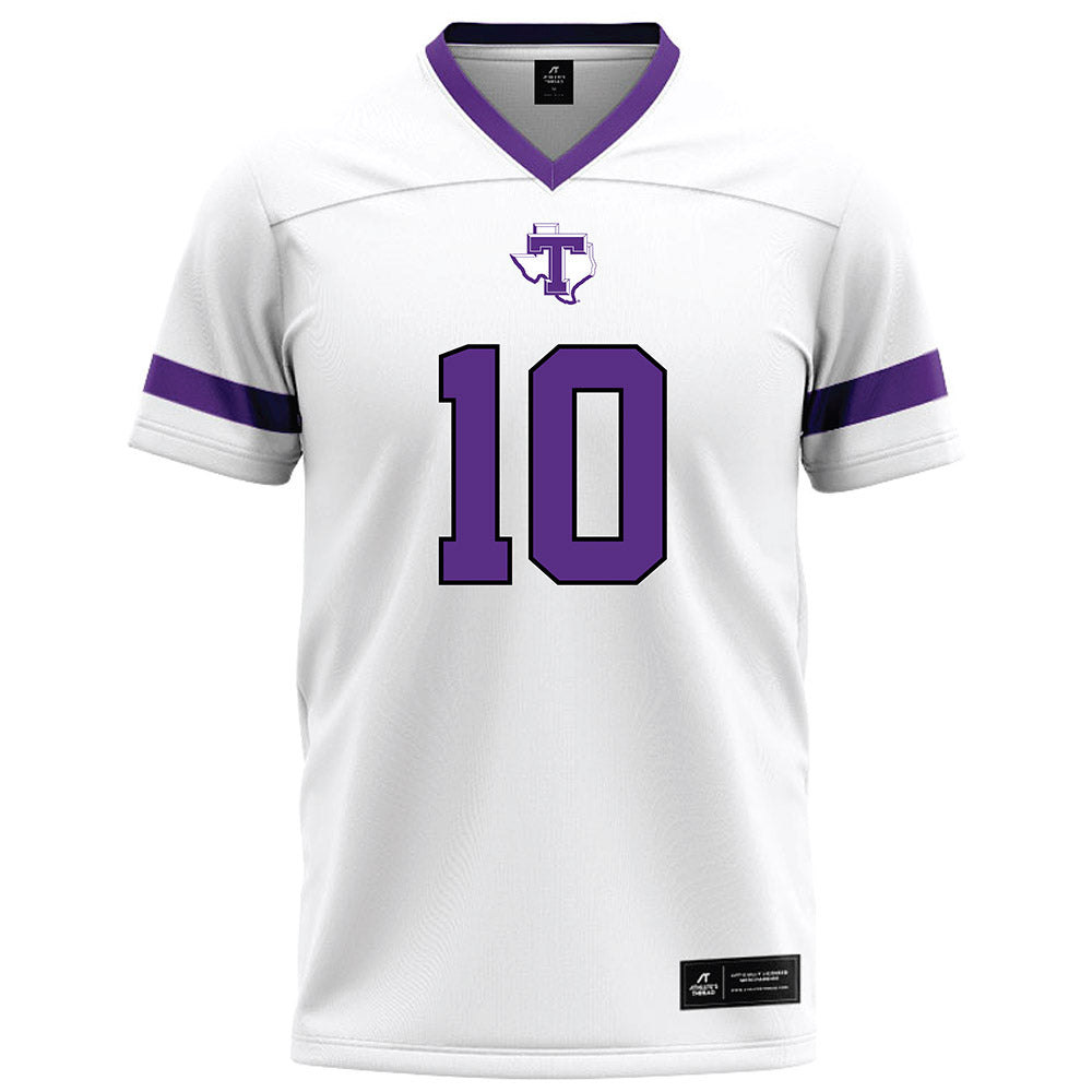 Tarleton State - NCAA Football : Benjamin Omayebu - White Logo Football Jersey