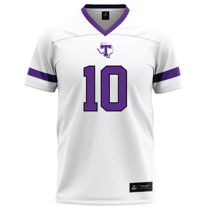 Tarleton State - NCAA Football : Benjamin Omayebu - White Logo Football Jersey