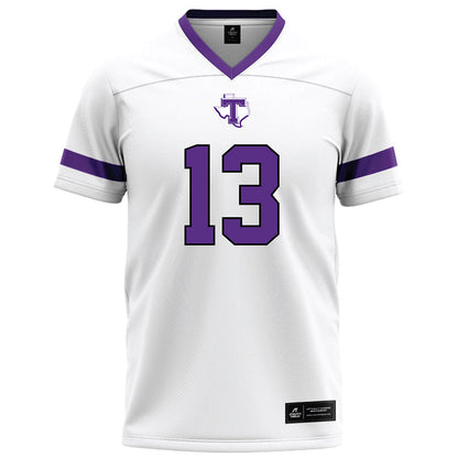 Tarleton State - NCAA Football : Pius Njenge - White Football Jersey-0