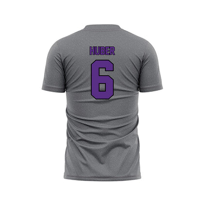 Tarleton State - NCAA Beach Volleyball : Hayden Huber - Grey Soccer Jersey-1