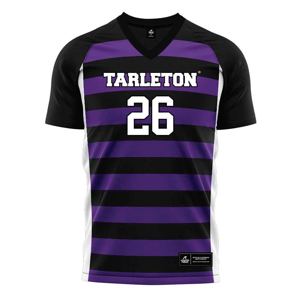 Tarleton State - NCAA Women's Soccer : Sydney White - Black Soccer Jersey-0