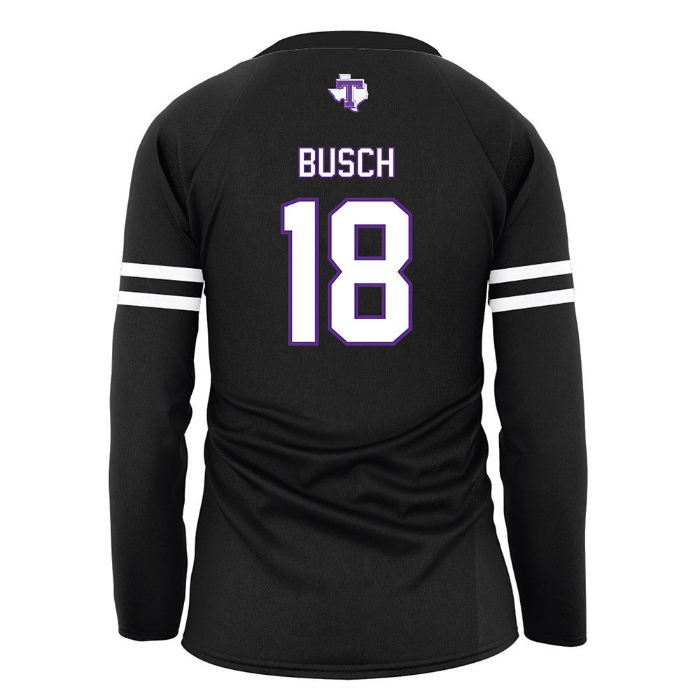 Tarleton State - NCAA Women's Volleyball : Tatum Busch - Black Volleyball Jersey-1