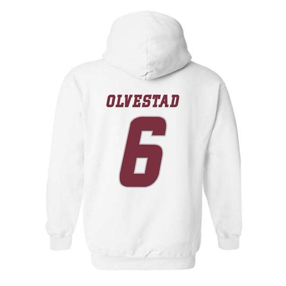 UMass - NCAA Men's Ice Hockey : Lucas Olvestad - Classic Shersey Hooded Sweatshirt