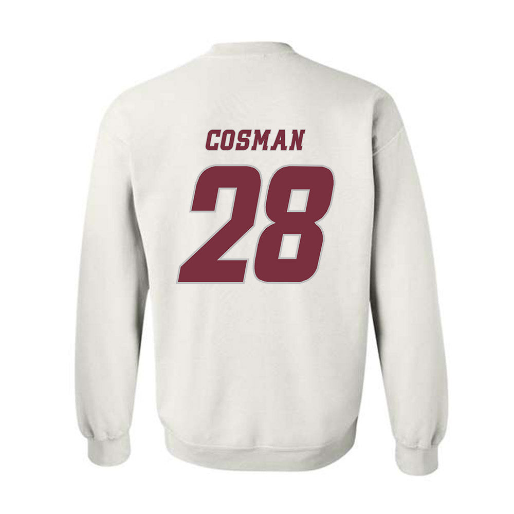 UMass - NCAA Men's Ice Hockey : Bo Cosman - Crewneck Sweatshirt Classic Shersey