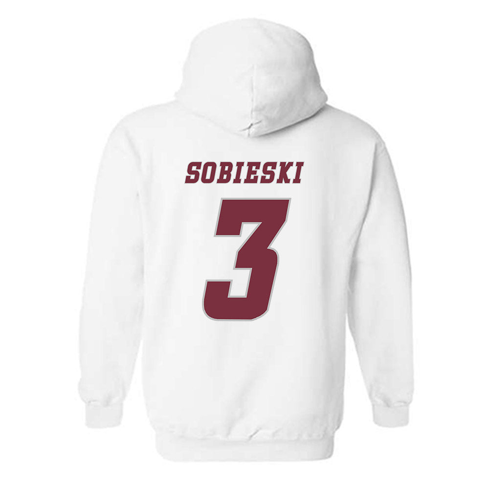 UMass - NCAA Men's Ice Hockey : Kazimier Sobieski - Classic Shersey Hooded Sweatshirt-1