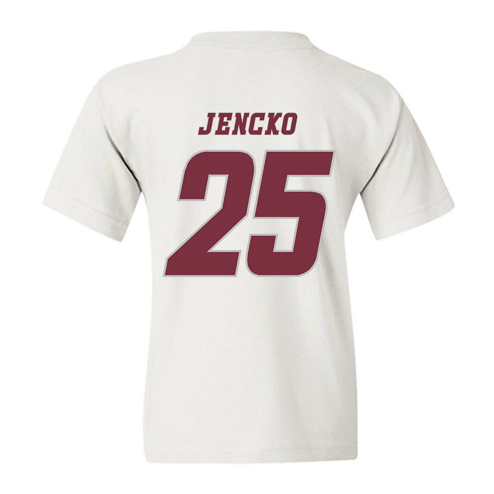 UMass - NCAA Men's Ice Hockey : Daniel Jencko - Classic Shersey Youth T-Shirt-1