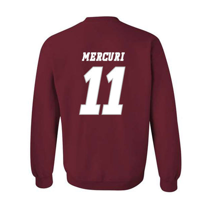 UMass - NCAA Men's Ice Hockey : Lucas Mercuri - Crewneck Sweatshirt Classic Shersey