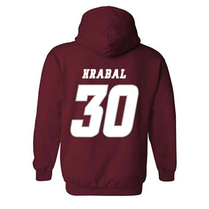 UMass - NCAA Men's Ice Hockey : Michael Hrabal - Hooded Sweatshirt Classic Shersey