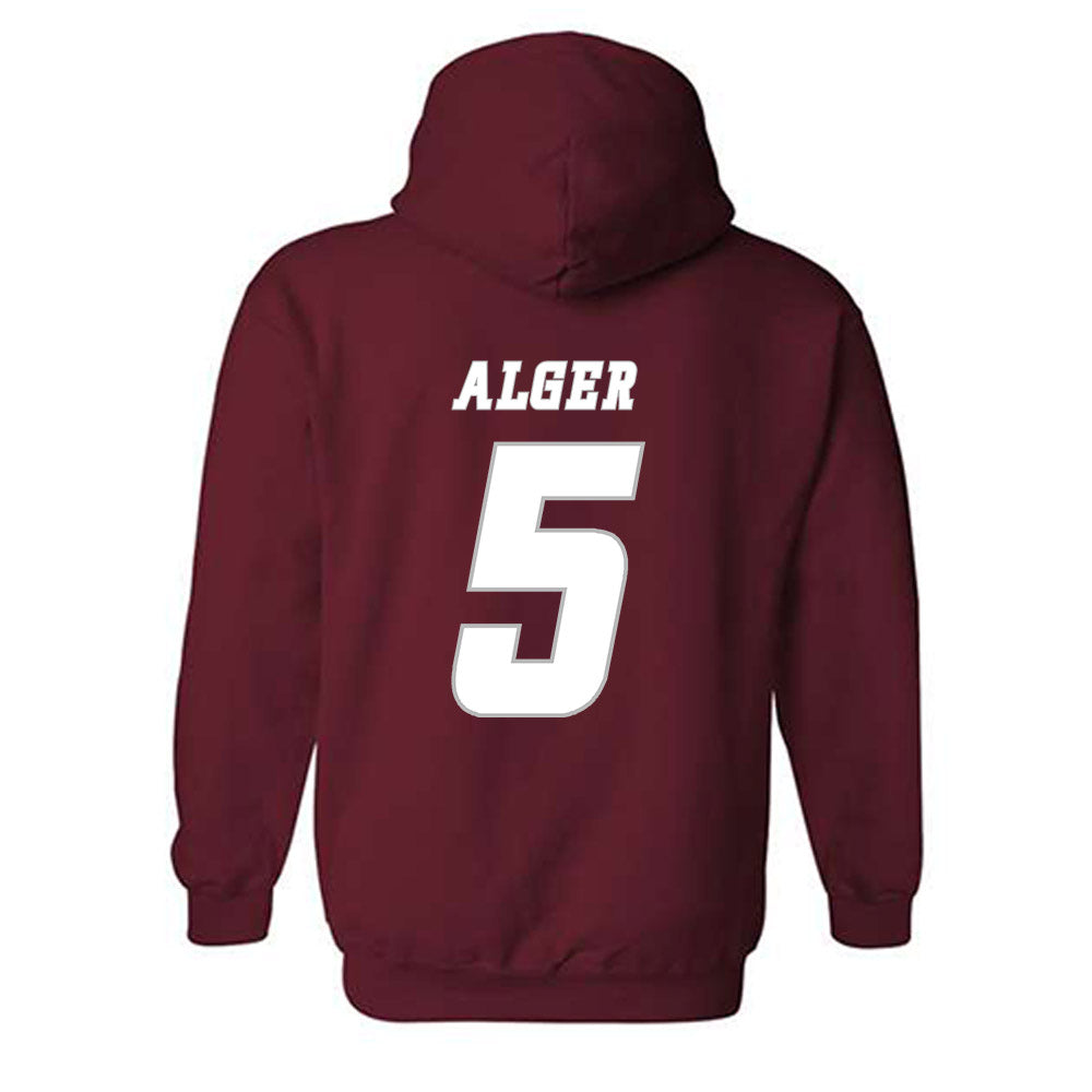 UMass - NCAA Men's Ice Hockey : Linden Alger - Hooded Sweatshirt Classic Shersey