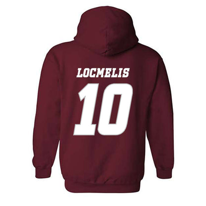 UMass - NCAA Men's Ice Hockey : Dans Locmelis - Hooded Sweatshirt Classic Shersey