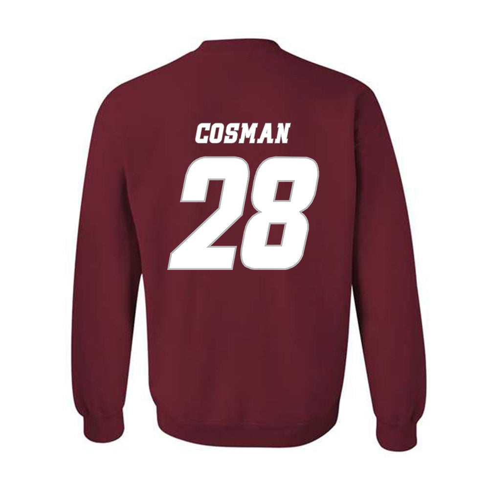 UMass - NCAA Men's Ice Hockey : Bo Cosman - Crewneck Sweatshirt Classic Shersey