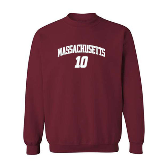 UMass - NCAA Men's Ice Hockey : Dans Locmelis - Crewneck Sweatshirt Classic Shersey