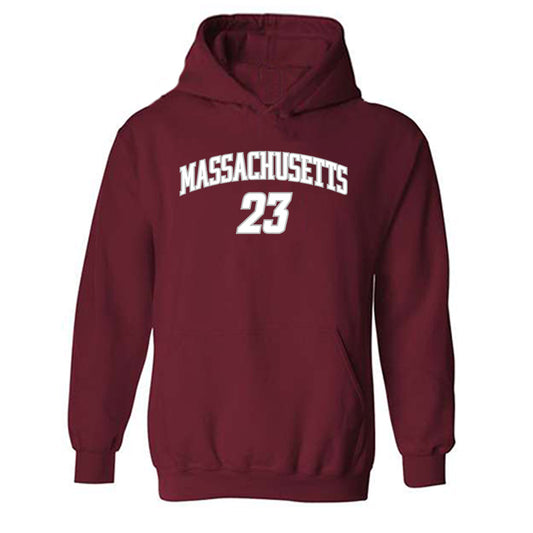 UMass - NCAA Men's Ice Hockey : Francesco Dell'Elce - Classic Shersey Hooded Sweatshirt