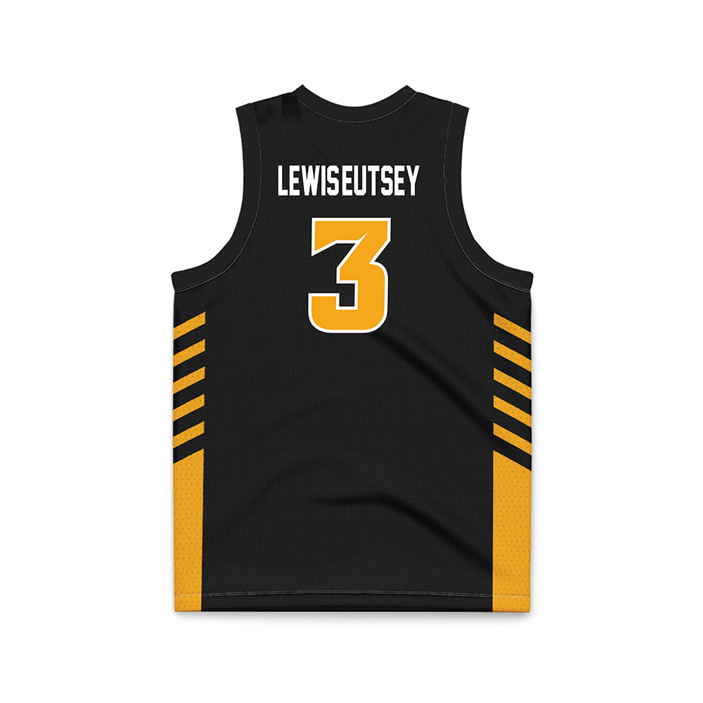 VCU - NCAA Women's Basketball : Timaya Lewis-Eutsey - Black Basketball Jersey-1