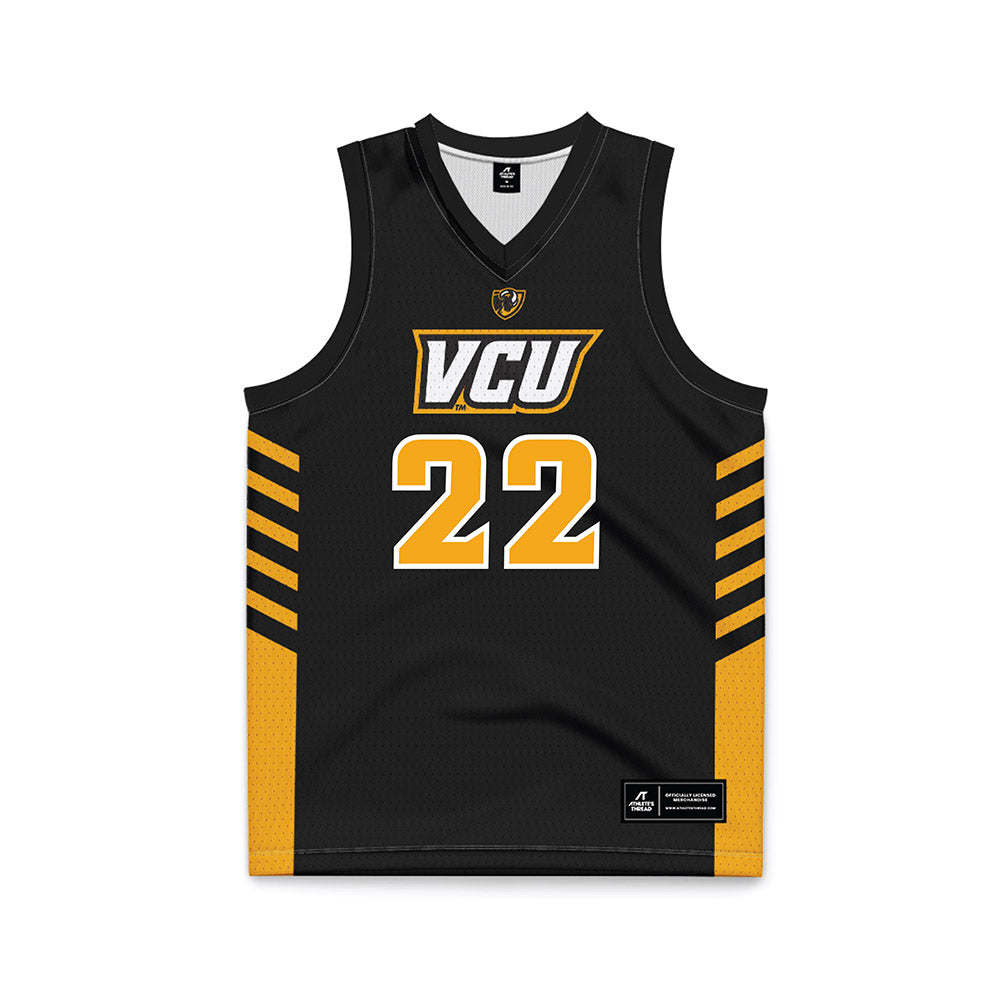 VCU - NCAA Women's Basketball : Jennifer Ezeh - Black Basketball Jersey-0