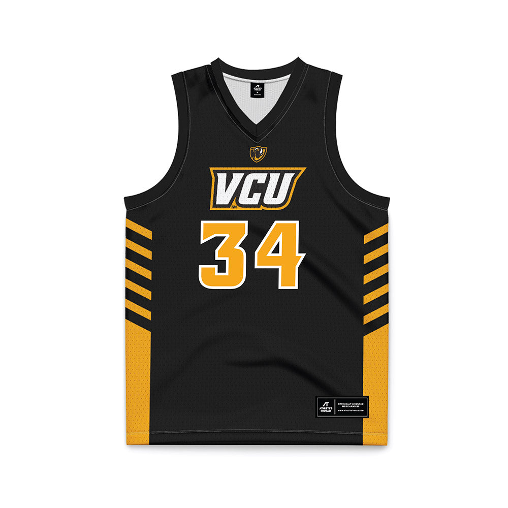 VCU - NCAA Women's Basketball : Mykel Parham - Black Basketball Jersey-0