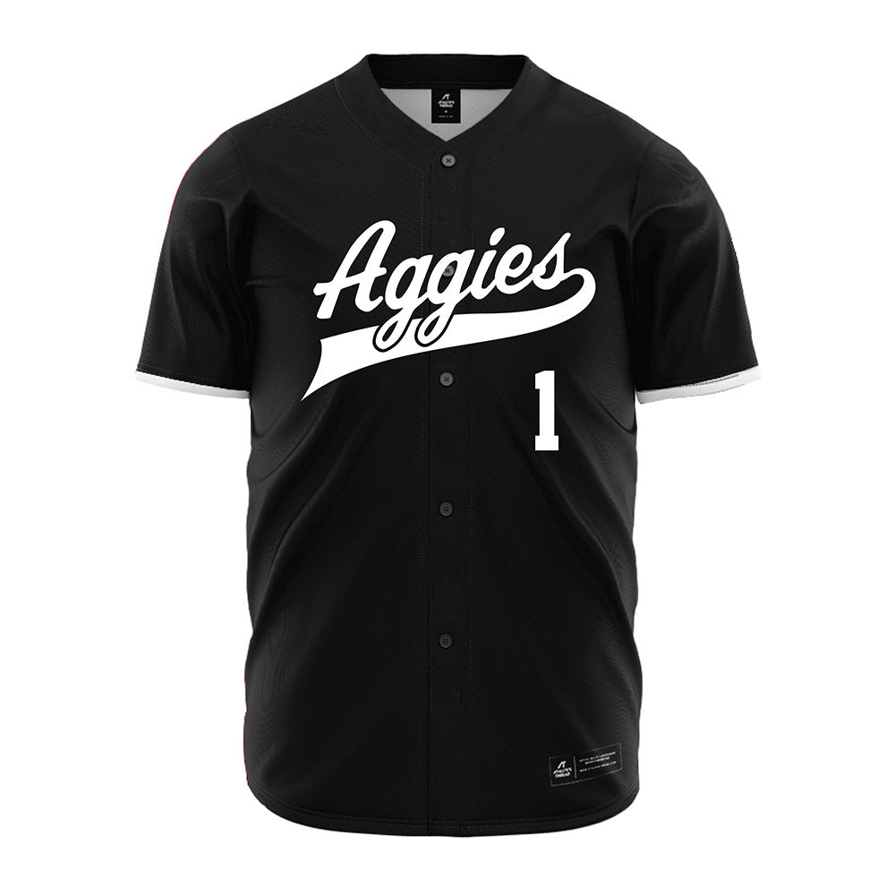NMSU - NCAA Baseball : Jonatan Clough De Los Santos - Black Jersey