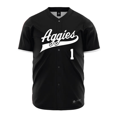 NMSU - NCAA Baseball : Jonatan Clough De Los Santos - Black Jersey