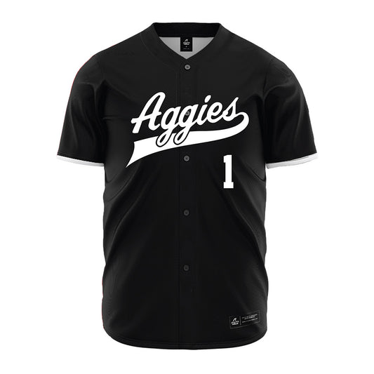 NMSU - NCAA Baseball : Jonatan Clough De Los Santos - Black Jersey