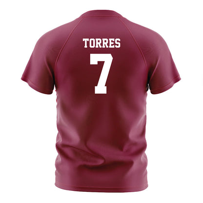 NMSU - NCAA Women's Soccer : Andrea Torres - Red Soccer Jersey-1