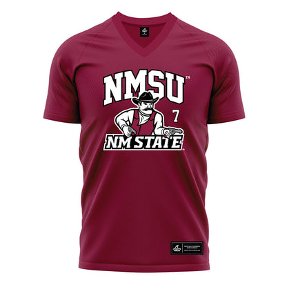 NMSU - NCAA Women's Soccer : Andrea Torres - Red Soccer Jersey-0
