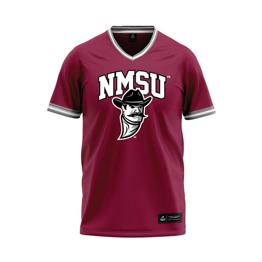 NMSU - NCAA Softball : Riley Carley - Red Baseball Jersey-0