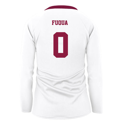 NMSU - NCAA Women's Volleyball : Tess Fuqua - White Volleyball Jersey-1