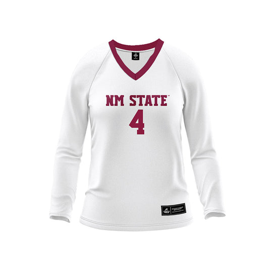 NMSU - NCAA Women's Volleyball : Claudia Rossi - White Volleyball Jersey