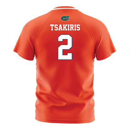 Florida - NCAA Women's Soccer : Kai Tsakiris - Orange Soccer Jersey-1