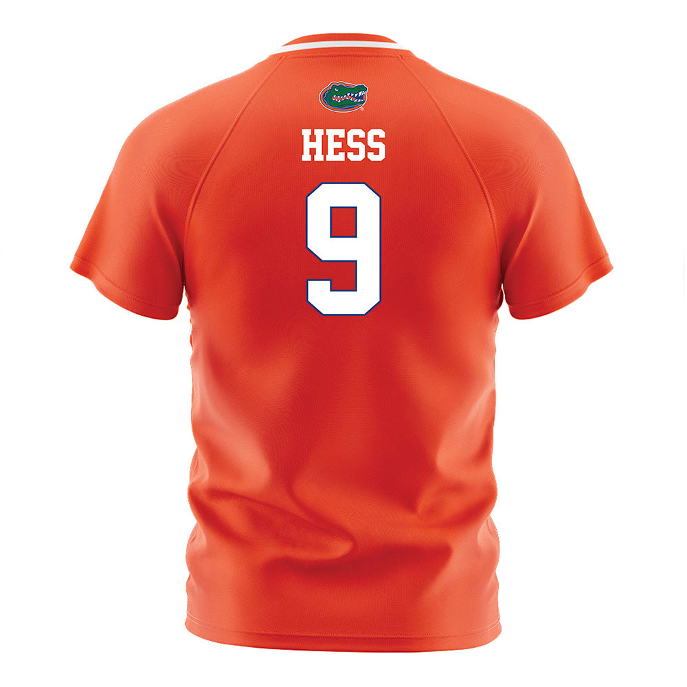Florida - NCAA Women's Soccer : Addy Hess - Orange Soccer Jersey-1