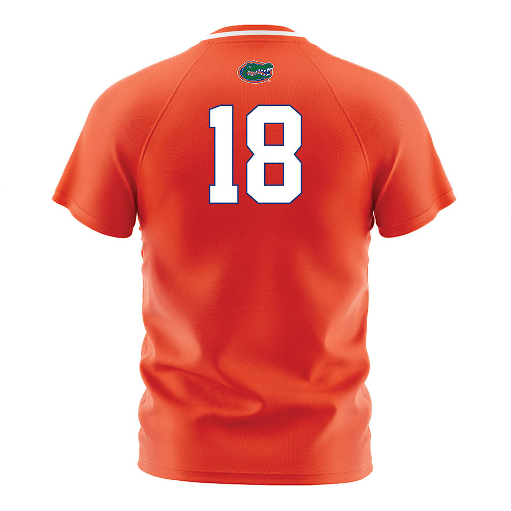 Florida - NCAA Women's Soccer : Ava Paolini - Orange Soccer Jersey-1