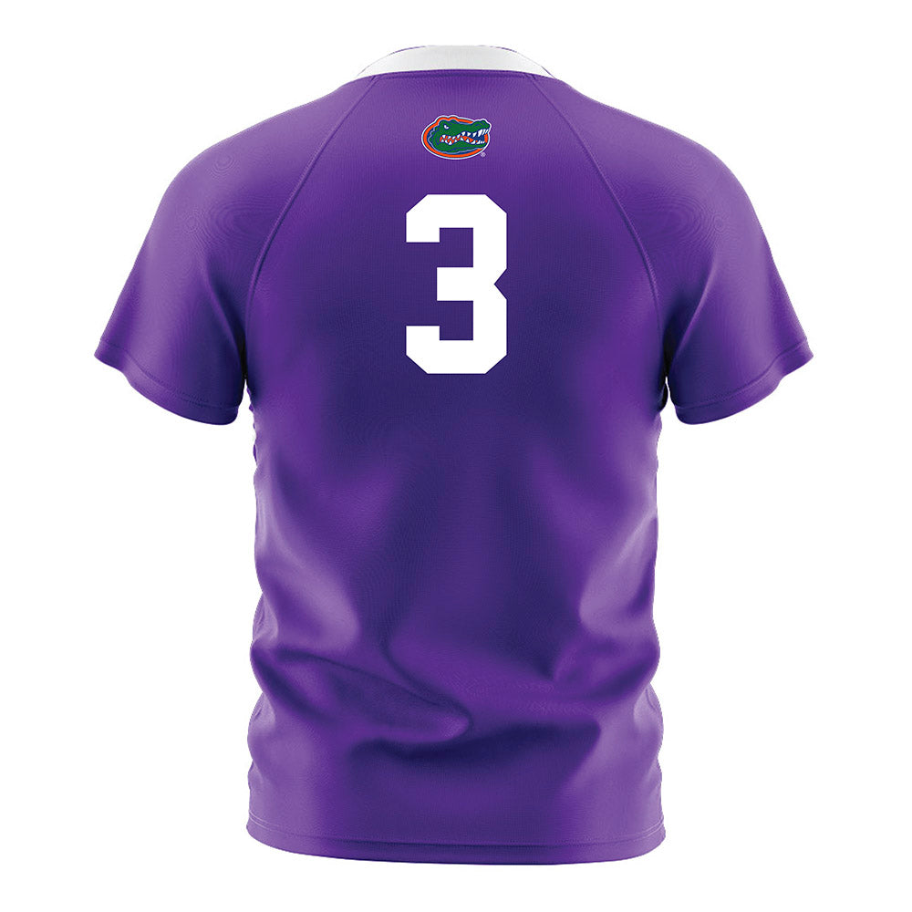 Florida - NCAA Women's Soccer : Tatum O'Coyne - Purple Soccer Jersey-1