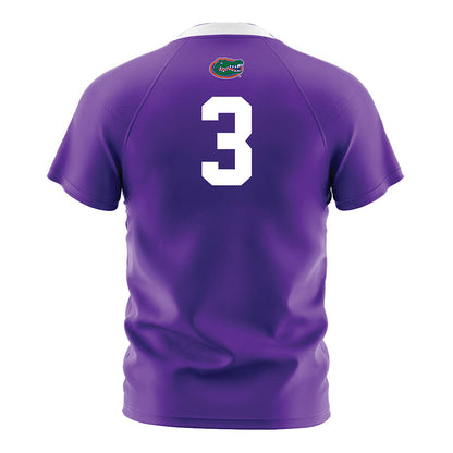 Florida - NCAA Women's Soccer : Tatum O'Coyne - Purple Soccer Jersey-1