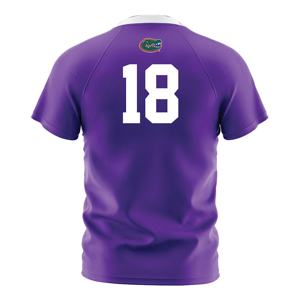 Florida - NCAA Women's Soccer : Ava Paolini - Purple Soccer Jersey-1