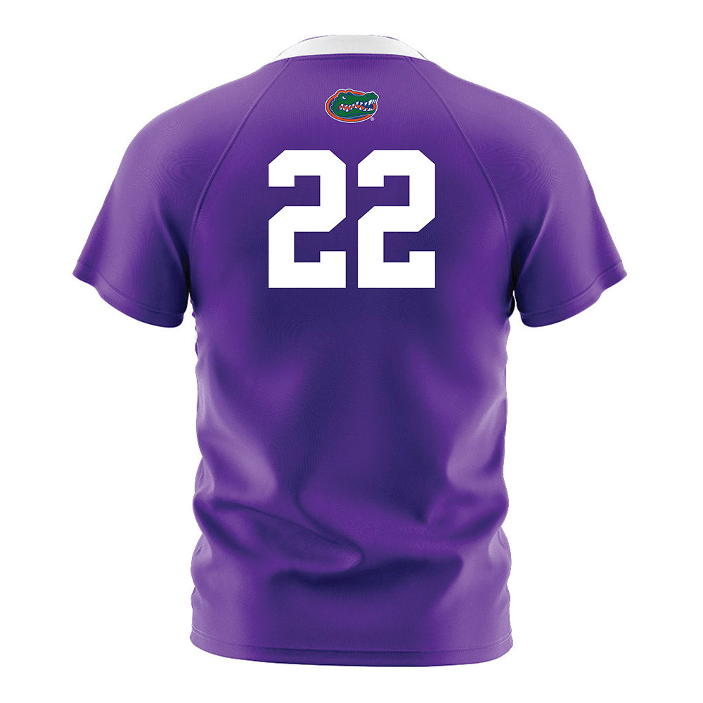 Florida - NCAA Women's Soccer : Abigail Gemma - Purple Soccer Jersey-1