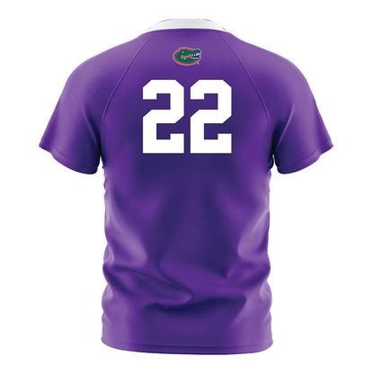 Florida - NCAA Women's Soccer : Abigail Gemma - Purple Soccer Jersey-1
