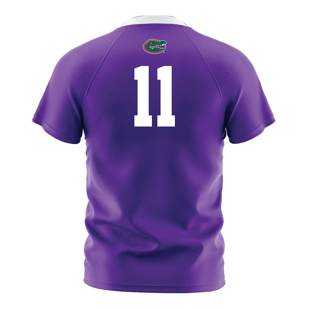 Florida - NCAA Women's Soccer : Sophie White - Purple Soccer Jersey