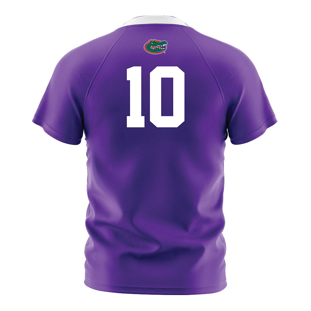 Florida - NCAA Women's Soccer : Madison Jones - Purple Soccer Jersey-1