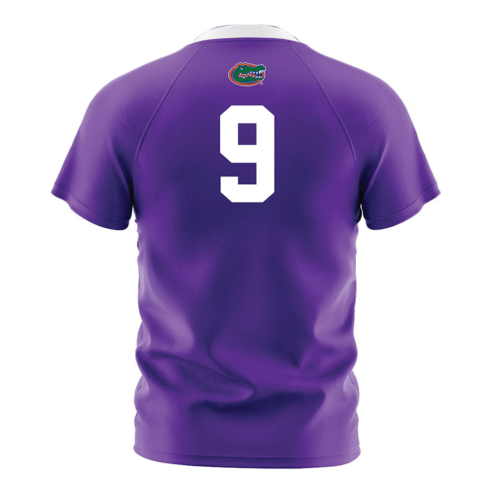Florida - NCAA Women's Soccer : Addy Hess - Purple Soccer Jersey-1