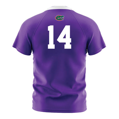 Florida - NCAA Women's Soccer : Njeri Butts - Purple Soccer Jersey