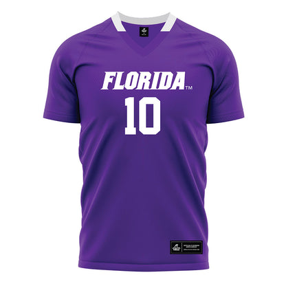 Florida - NCAA Women's Soccer : Madison Jones - Purple Soccer Jersey-0