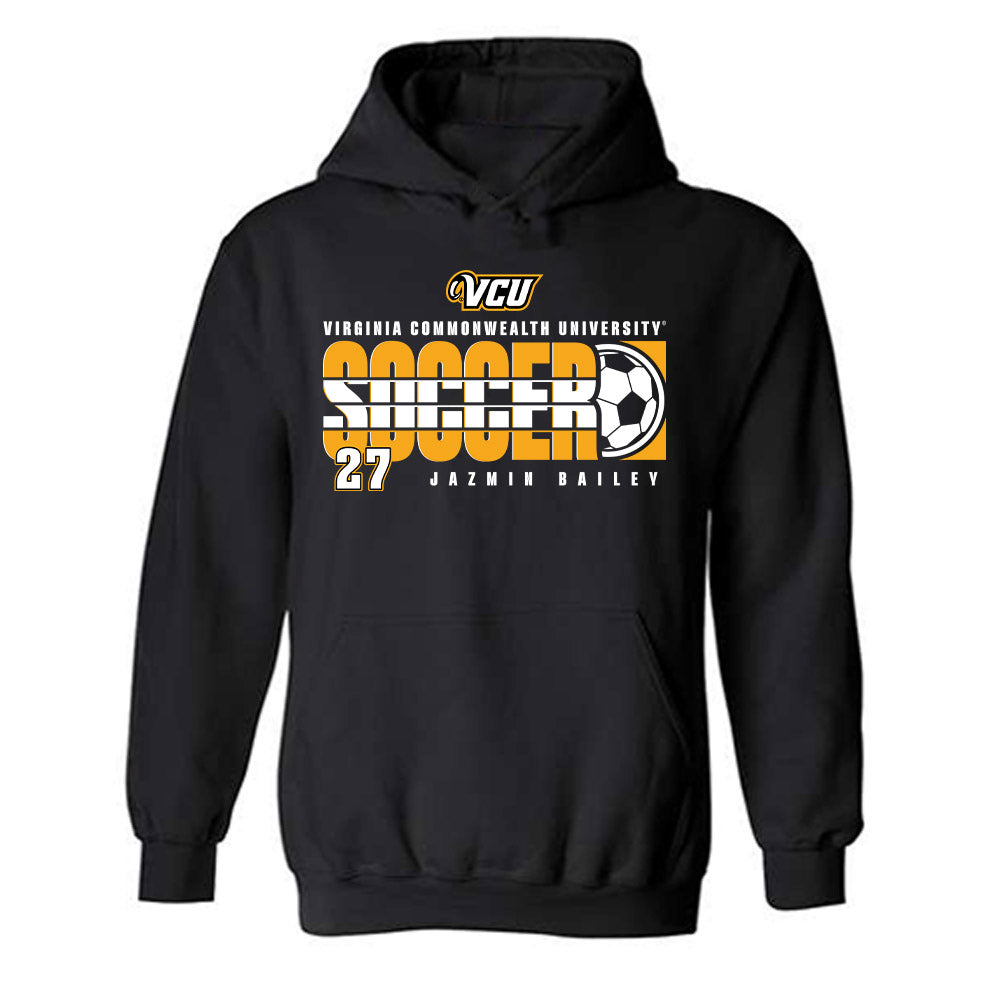 VCU - NCAA Women's Soccer : Jazmin Bailey - Classic Fashion Shersey Hooded Sweatshirt-0