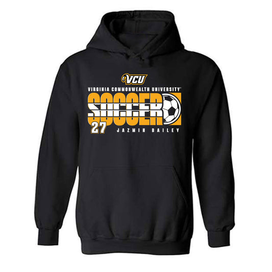 VCU - NCAA Women's Soccer : Jazmin Bailey - Classic Fashion Shersey Hooded Sweatshirt-0