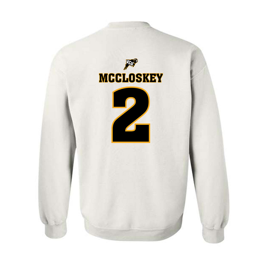VCU - NCAA Women's Soccer : Keira McCloskey - Sports Shersey Crewneck Sweatshirt-1