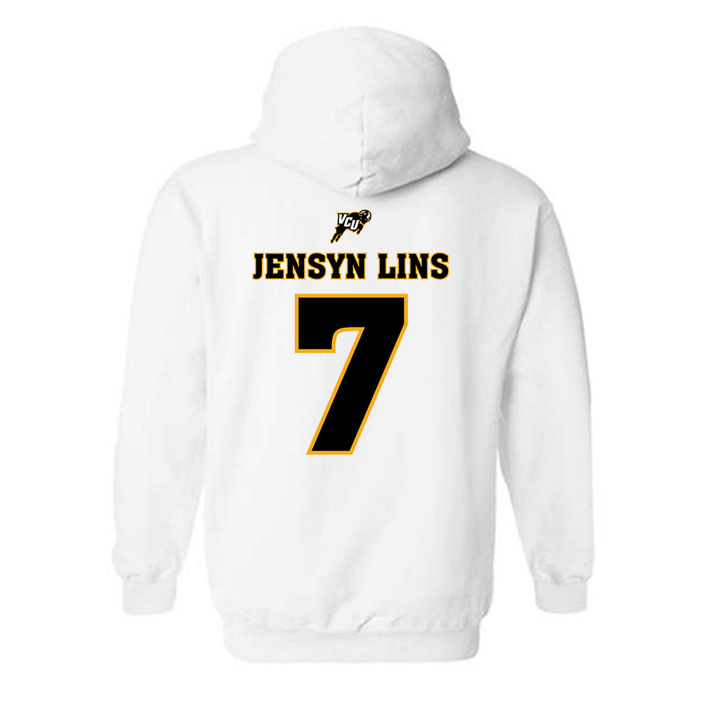 VCU - NCAA Women's Soccer : Jensyn Lins Jensyn Lins - Sports Shersey Hooded Sweatshirt-1