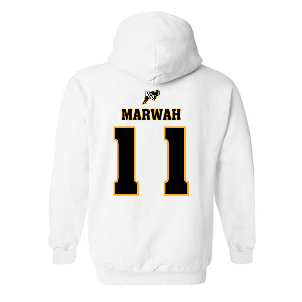VCU - NCAA Women's Soccer : Ishpreen Marwah - Sports Shersey Hooded Sweatshirt-1