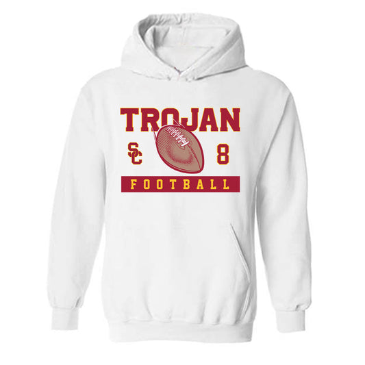 USC - NCAA Football : Ja'Kobi Lane - Sports Shersey Hooded Sweatshirt-0