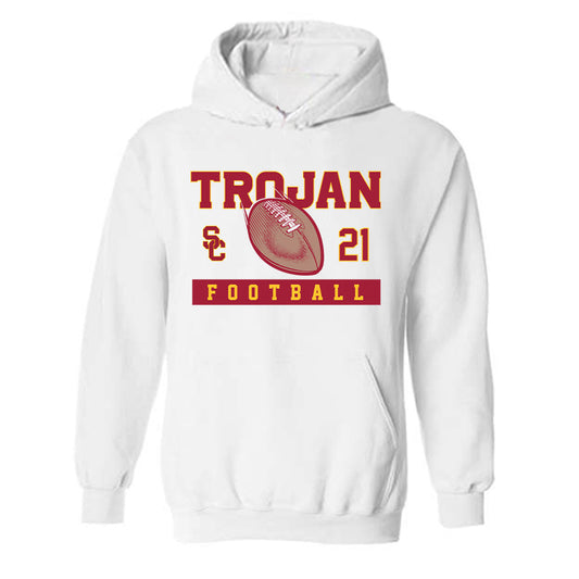 USC - NCAA Football : Trestin Castro - Sports Shersey Hooded Sweatshirt-0