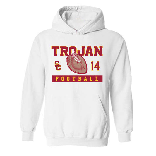 USC - NCAA Football : Jayden Maiava - Sports Shersey Hooded Sweatshirt-0